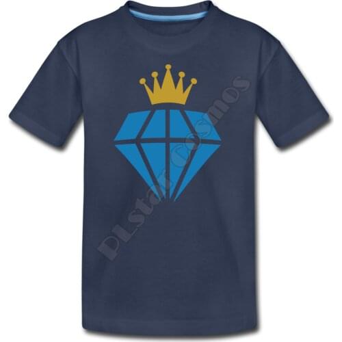 Diamond Crown Kids T-Shirt 3D All Over Printed Kids t shirts Boy For Girl Funny Animal Summer Short Sleeve