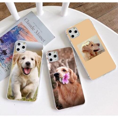 Golden Retriever dog Phone Case For iphone 12 11 Pro Max Mini XS Max 8 7 6 6S Plus X 5S SE 2020 XR Silicone Soft cover