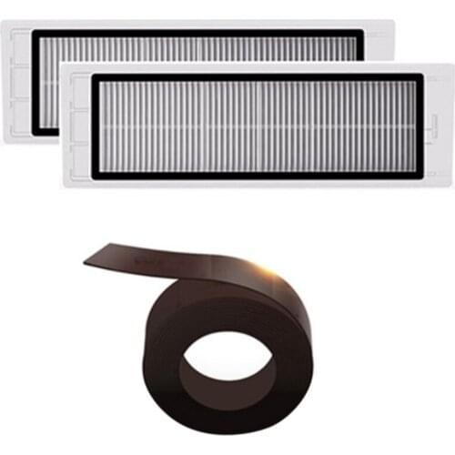 For XIAOMI Vacuum Cleaner Parts Roborock S50 S51 S55 S5 S6 Washable HEPA Filter Virtual Magnetic Stripe