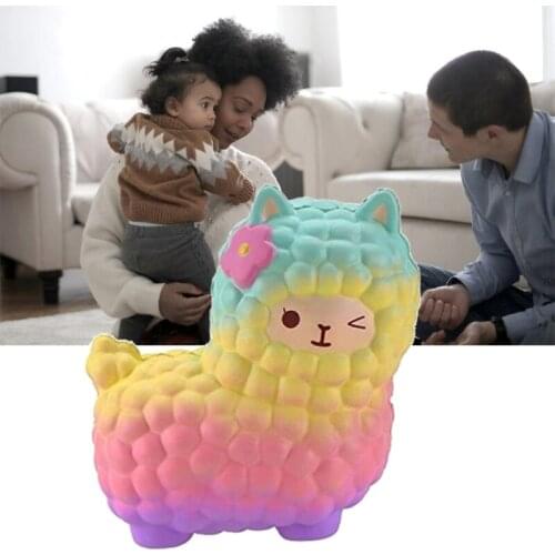Anti-anxiety Alpaca Ball Interactive Toy for Toddler Special Needs Pressure Relieve Vent Ball Toy Sponge Memory Ball