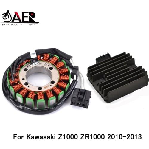 Motorcycle Generator Stator Coil + Voltage Regulator Rectifier for Kawasaki Z1000 ZR1000 2010 2011 2012 2013