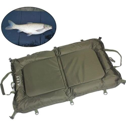 Foldable Fishing Unhooking Mat Carp Fishing Landing Pad Waterproof Lightweight Fishes Care Filling Pad Protection Tackle Tools