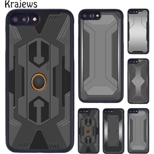 Krajews Cool Robot Armor Phone Case Coque For iPhone 5 6S 7 8 Plus 11 12 Pro X XR XS Max Samsung Galaxy S7 EDGE S8 S9 S10 PLUS