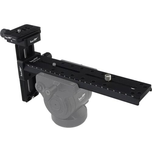 Haoge 220mm T-type Camera Telephoto Lens Bracket Support for Manfrotto 500AH 504HD 509HD 577 701HDV 501HDV 503HDV 577 502AH