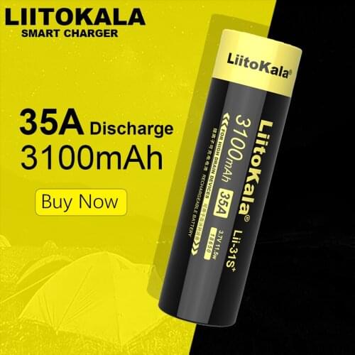 Liitokala Lii31S 18650 lithium battery 3.7VLi-ion rechargeable battery light headlamp torch flashlight 18650 battery