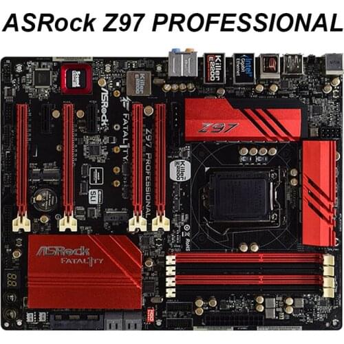 For ASRock Z97 PROFESSIONAL Original Used PC Motherboard DDR3 Intel Z97 USB3.0 LGA1150 i7 i5 i3 Cpu Mining Desktop Motherboard