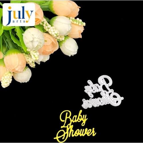 Julyarts Baby Letter Metal Cutting Dies Stencil for DIY Scrapbooking Photo Paper Card Decorative Craft Diecut Supplies