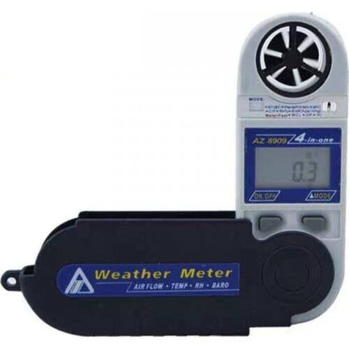 Mini Handheld AZ8909 Humidity and Temperature Tester Air Flow Meter