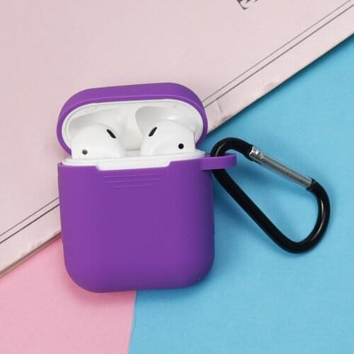 Soft Silicone Skin Case for Airpods Air Pods Charging Case Protective Cover Prtotector Cover Box For Apple Airpods Multi Color