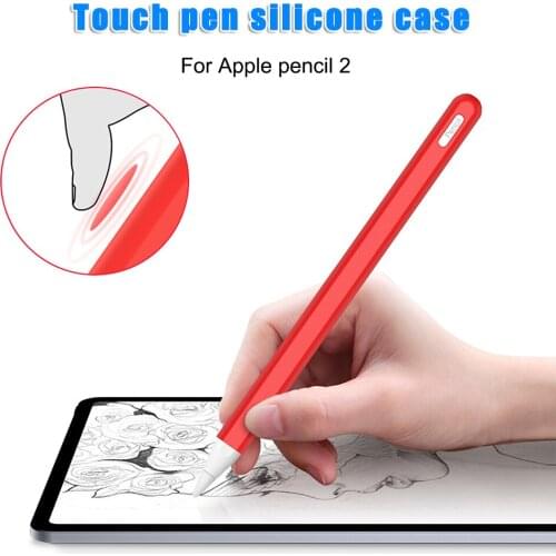 New Anti-Slip Silicone Pencil Sleeve Cover Protective Case for Apple Pencil 2 DOM668