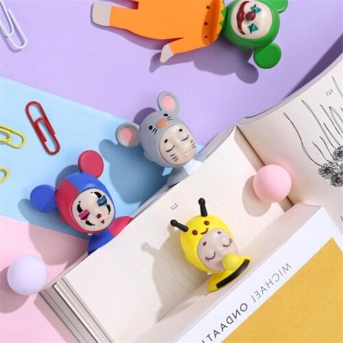 Original 3D Bookmark Creative Cute Clown little devil kawii Animal Bookmark Personality Creative Gift stationery