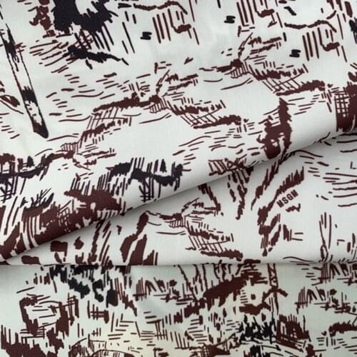 Polyester cotton dress fabric custom monkey animal series designer digital printing sewing pillowcase needlework handmade materi