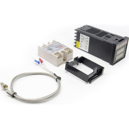 Full Set REX-C100 Temperature Controller With Thermocouple Digital PID Temperature Controller
