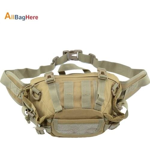 Hot Molle Waist Fanny Pack Portable Storage Crossbody Sling Bag Outdoor Military Tactical Camping Hiking Pouch Belt Wallet Pouch