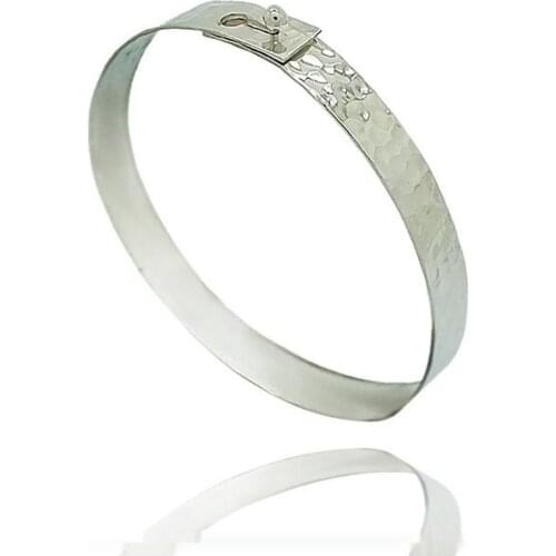 Silver Tattoo Hand Work Lady Bracelet-3 Color Option