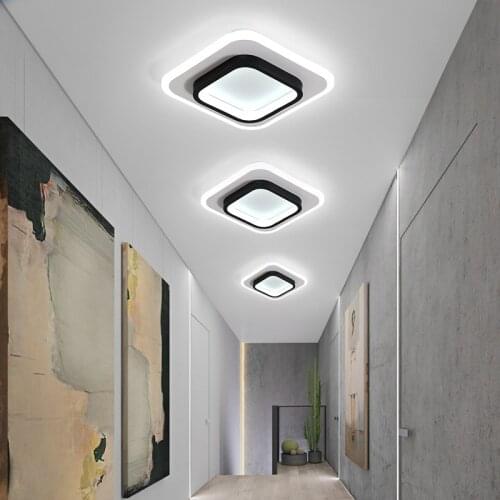 Nordic Aisle LED Ceiling Light for Bedroom Decorative 20W 220V Indoor LED Ceiling Lamp for Kitchen Hallways Corridor Home Lights