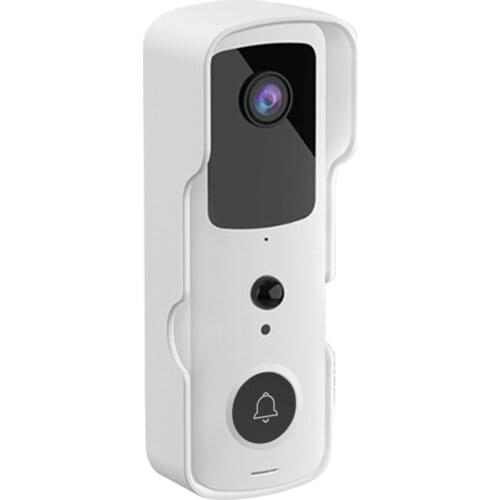 Smart Video Doorbell Night Vision 166-degree Wide Angle Two-Way Talk Visual Doorbell Wireless Security Camera