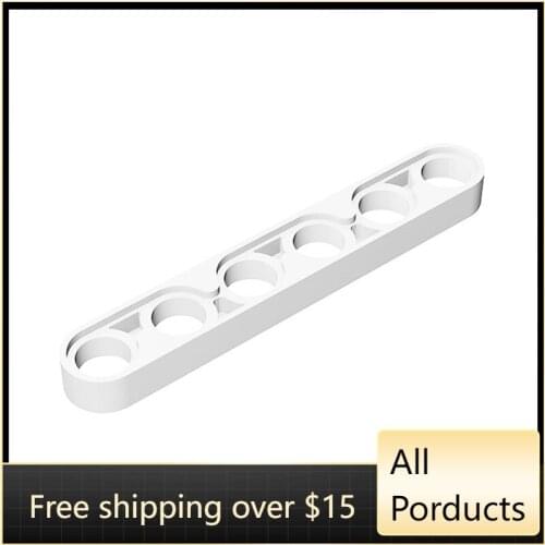 10PCS High-Tech Assemble Particle 32063 1x6 With Hole Arm (Thin) Building Blocks Kit Replaceable Part Toys For Children Gifts