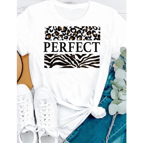 Leopard Love Heart Print Women T Shirt Short Sleeve O Neck Loose Women Tshirt Ladies Fashion Tee Shirt Tops Camisetas Mujer