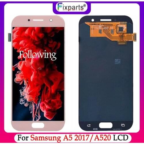 Tested New For Samsung Galaxy A5 2017 A520 LCD Display Touch Screen Digitizer Assembly Replacement 5.2" For Samsung A520 LCD