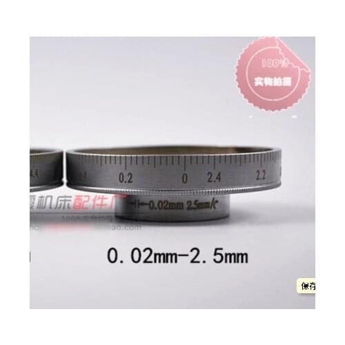 1pcs (0.02-2.5mm ) Out diameter:82.3mm inner hole:33.3mm Turret milling machine accessories universal scale ring parts