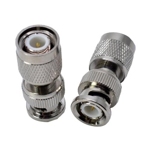 2pcs BNC Male Plug to TNC Male Plug RF Coaxial Adapter Connectors