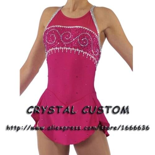 2016 Custom Ice Skating Dresses For Women Graceful New Brand Figure Skating Dress For Competition DR2760
