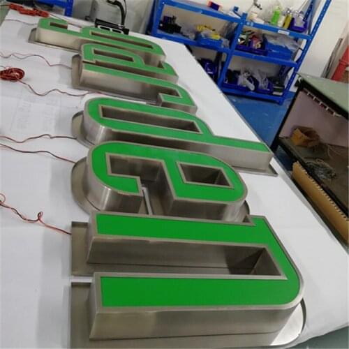 Alphabet Channel Letter Led Light Acrylic Front Lit Letter Sign Wall Mounted for Store Logo