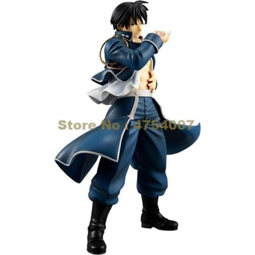 Anime full metal alchemist roy mustang pvc action figure collection model 18cm Toy