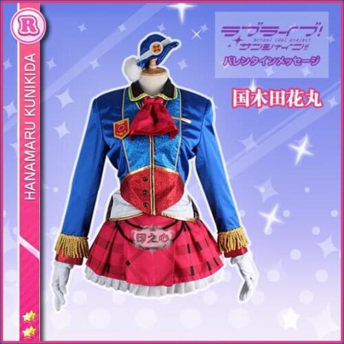 Anime! Lovelive Sunshine Aqours Kunikida Hanamaru Happy Party Train sj Uniform Cosplay Costume For Women Free Shipping