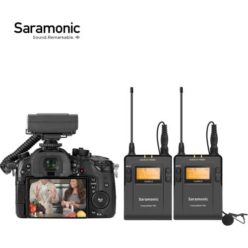 Saramonic UWMIC9 Kit1/2 UHF Lavalier Wireless Microphone System for DSLR Camera Sony Camcorder Video Broadcast Interview