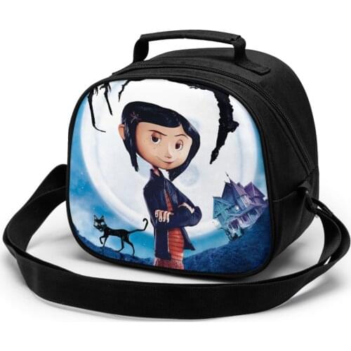 Coraline Children Lunch Bag Lunch Bag Student Portable Insulated Office Lunch Box Picnic Bags Thermal Food Tote Handbag