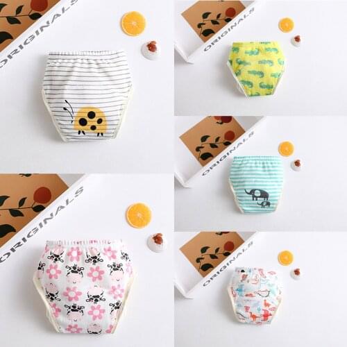 Cartoon Cute Baby Gauze Waterproof And Leak-proof Diaper Baby Learning Pants Детская Одежда Девочки Baby Diapers Baby Diapers