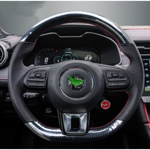 For MG5 MG6 ZS MG3 HS DIY custom leather suede interior steering wheel cover car accessories