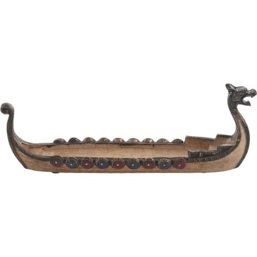 Dragon Boat Incense Stick Holder Burner Hand Carved Carving Censer Ornaments Retro Incense Burners Traditional Design