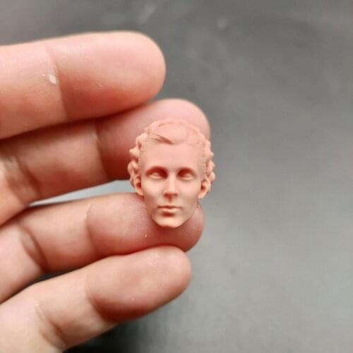 Blank 1/12 Scale Leia Princess Head Sculpt Unpainted Fit 6" ML Figure