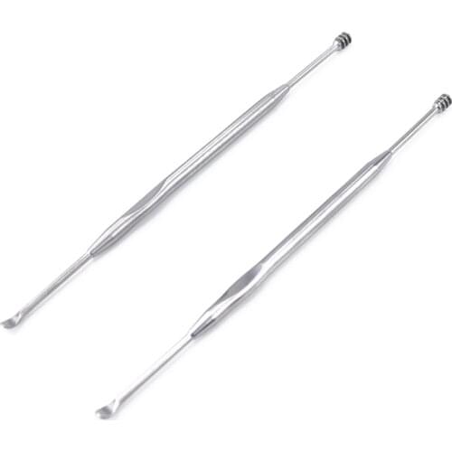 1PCS/2PCS Ear Wax Pickers Stainless Steel Ear Picks Wax Removal Curette Remover Cleaner Ear Care Tool Ear Pick Beauty Tools
