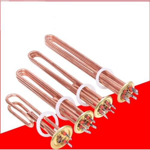 Commercial water heater electric heating tube boiling water heater heating tube heating tube copper heating rod 220V 380V
