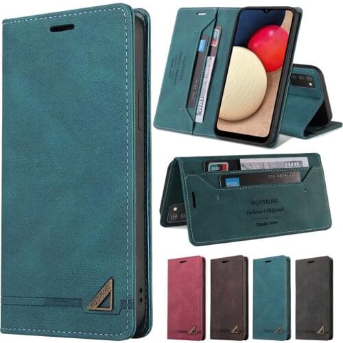 Anti-theft Leather Wallet Case For Samsung Galaxy A02S A11 A12 A21 A22 A31 A32 A41 A42 A51 A52 A70 A71 A72 A82 Phone Cover Funda