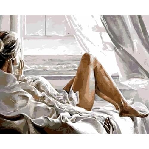 Sexy Woman scener DIY Diamond Painting by drill sexy lady Full Drill Mosaic Embroidery lady Lying down Cross Stitch supplier