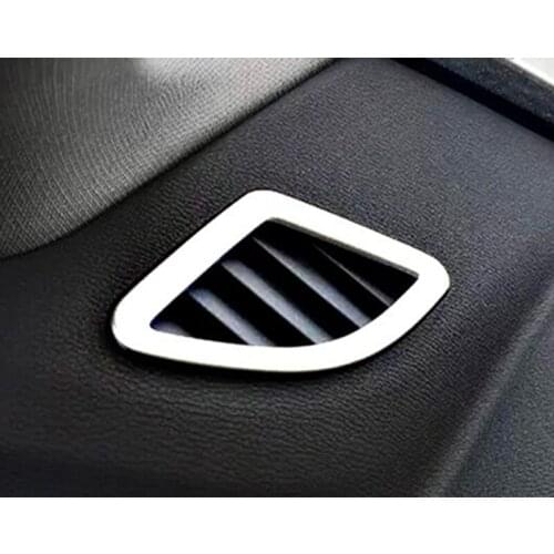 Stainless Steel For BMW X1 F48 2016 2017 2018 Car Accessories Car Small Air Outlet Decoration Cover Trim Car Styling 2pcs