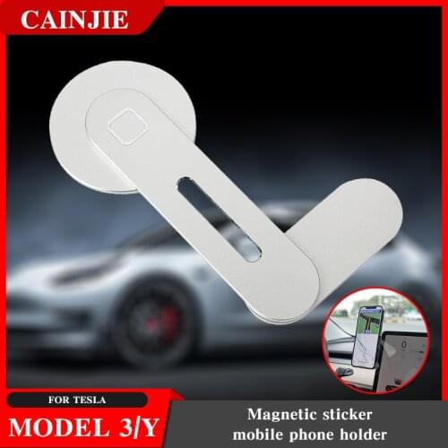 New Car Smartphone Pillar Cell Phone Holder For Tesla Model 3 2021 Model Y Accessoires Model Three Model3 accessory