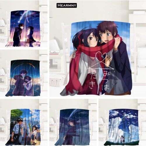 New Arrival kimi no na Blankets 3D Printing Soft Blanket Throw On Home/Sofa/Bedding Portable Adult Travel Cover Blanket