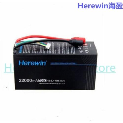 Original Herewin 6S 22000mah Battery 22.2v 20C shaft battery Agricultural drone UAV battery RC parts
