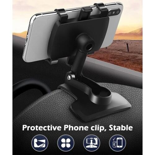 Car Mobile Phone Holder for iPhone 11 12 Smartphone Holder Dashboard GPS Support Car Phone Holder for Huawei Car Styling Tools