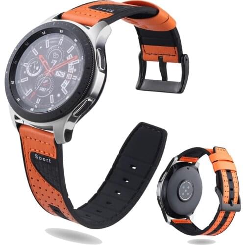Rubber 22mm Watch Band Strap For Samsung Galaxy Watch 46mm/Gear S3 Frontier Carbon Silicone Bracelet For Huawei Watch GT 2e Belt