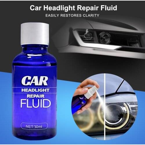 Car Headlight Scratch Remover Fast UV Protection Car Light Cleaner Automotive Headlight Restoration Kit 30ML