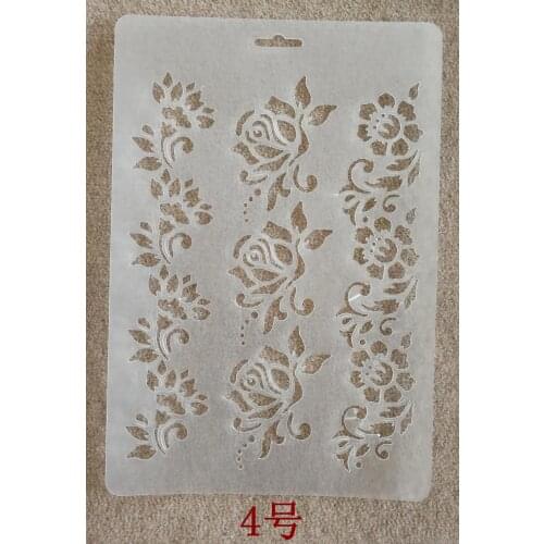 20 pcs T04 Paint Stencils Drawing Template wholesale Ruler Letter Diy Album Accessories Pochoirs Scrapbooking En Plastique