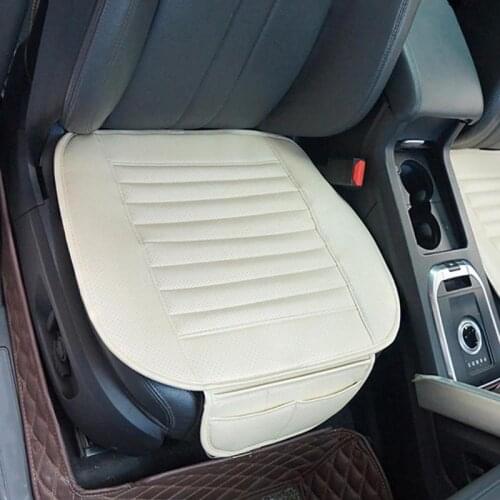 Universal PU Leather Car Seat Cover Four Seasons Front Rear Flax Cushion Breathable Protector Mat Pad Auto accessories Universal