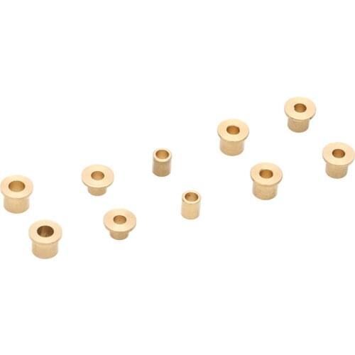 10PCS 4x8mm 5x8mm Copper Bushing Shafting Bearing Rudder Shaft Sleeve Spare Parts for RC Simulation Ship Bait Boat Model